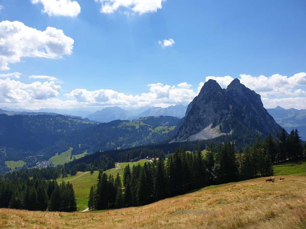 Die beiden Mythen vor den Urner Alpen