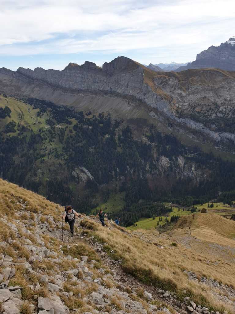 Steiler Schlussaufstieg zum Zindelspitz