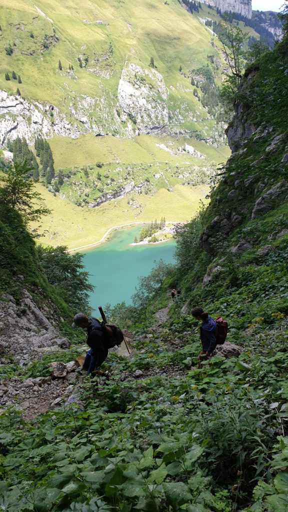 Vom Seealpsee auf die Meglisalp