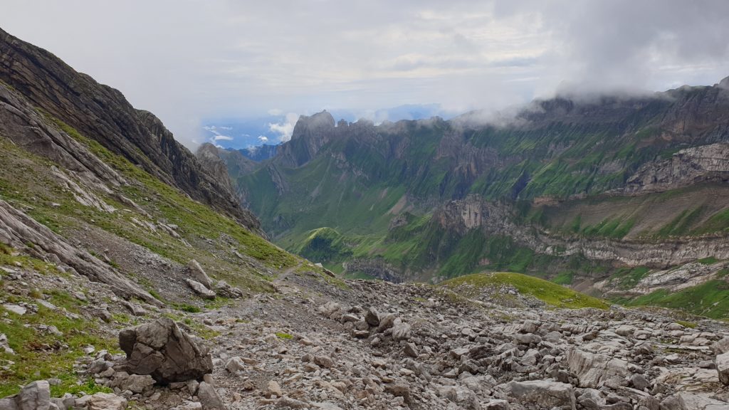 Wilde Landschaft von der Wagenlücke