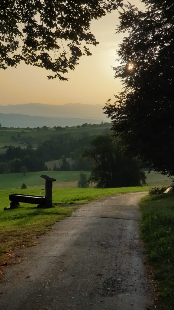 Brunnen in Morgenstimmung